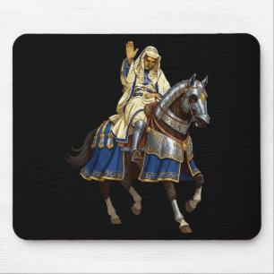 Mousepad Rei Máscara de Prata Baldwin Iv Máscara Dourada Ar