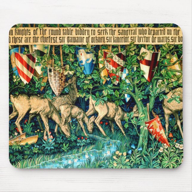 Mousepad Rei Medieval Arthur William Morris (Frente)