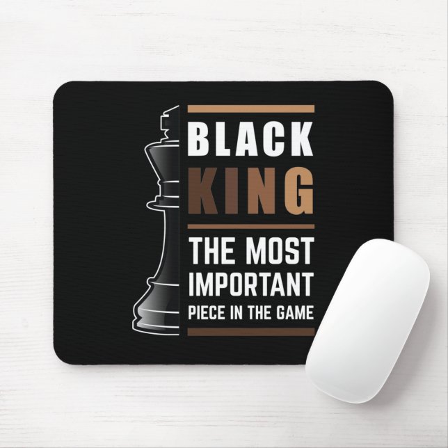 Mousepad Rei Negro O Mais Importante Peço No Jogo 1 (Com mouse)