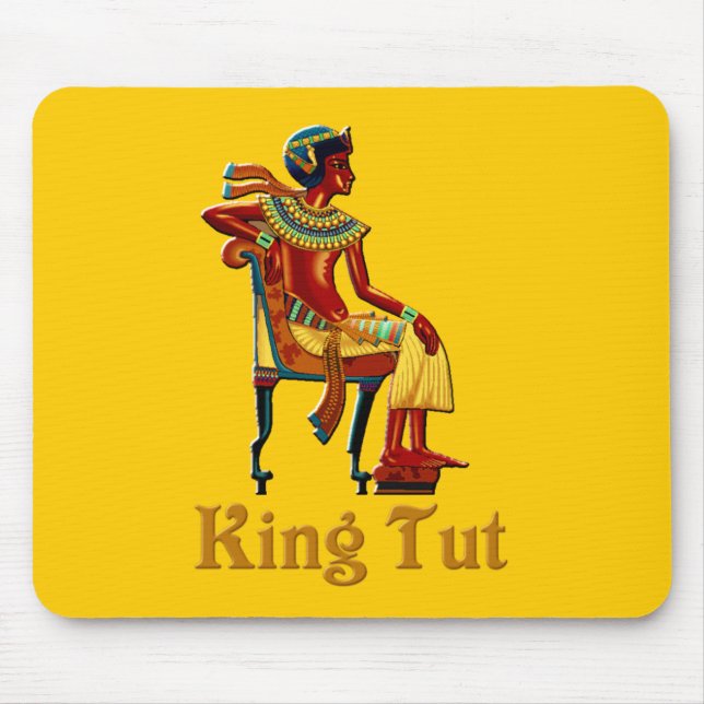 Mousepad Rei Tut em seu Trono (Frente)