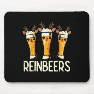 Mousepad Reinbeers de Natal Reindeer Engraçado Xmas Pai Me