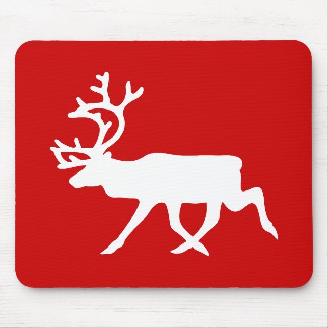 Mousepad Reindeer Branco / Silhueta das Caraíbas (Frente)