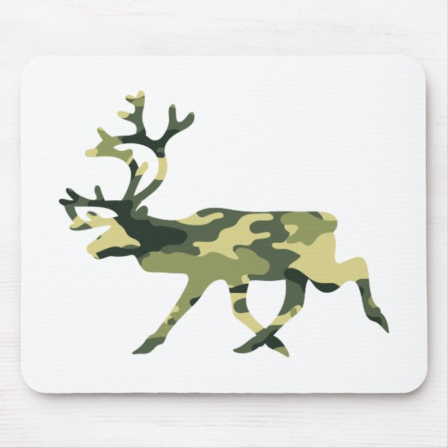 Mousepad Reindeer / Caribou Woodland Camouflage / Camo (Frente)
