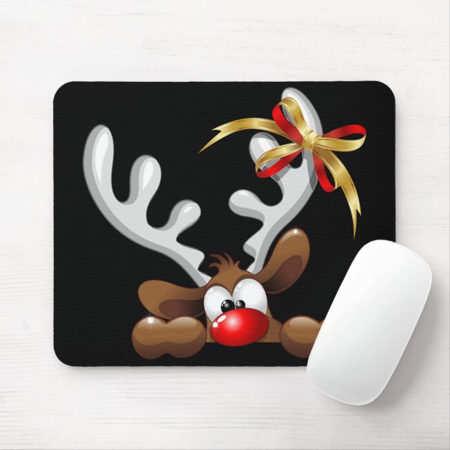 Mousepad Reindeer Enzergou Caráter de Natal Engraçado (Com mouse)