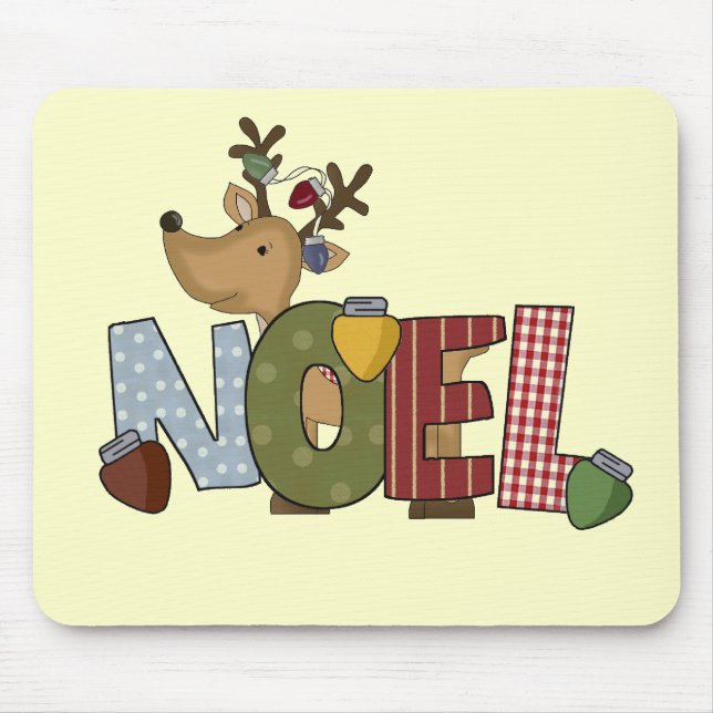 Mousepad Reindeer Noel Holiday Camisetas e presentes (Frente)