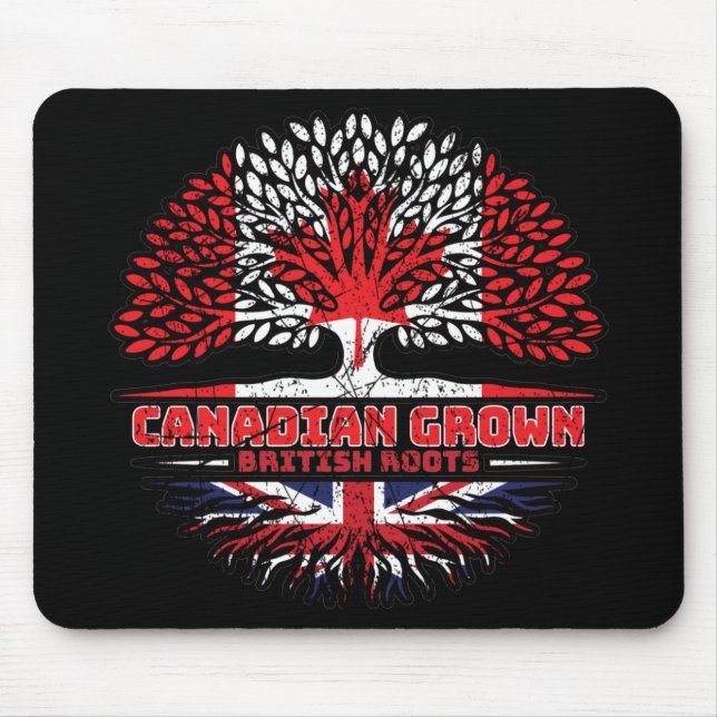 Mousepad Reino Unido British Canada Tree (Frente)