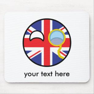 Mousepad Reino Unido Geeky de tensão engraçado Countrybal