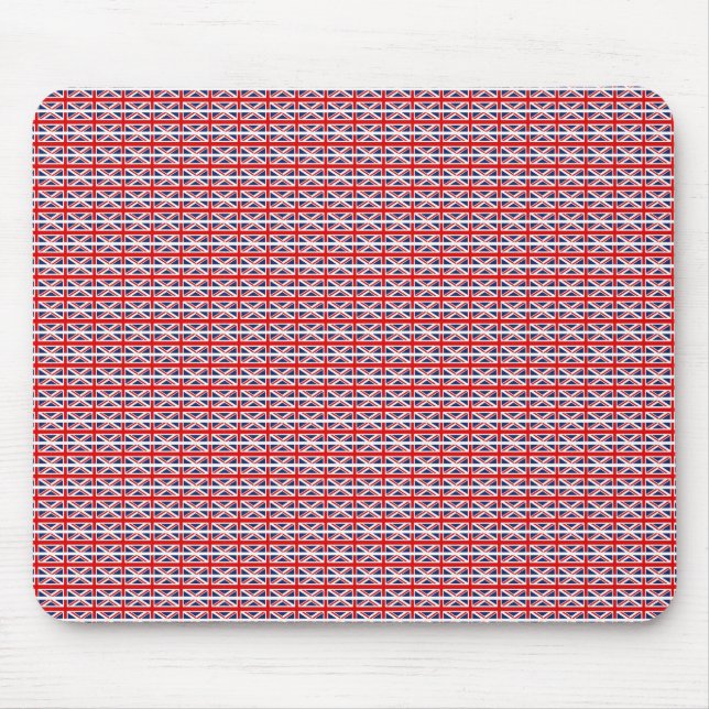 Mousepad Reino Unido - Múltiplos Jacks da União (Frente)