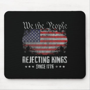 Mousepad Rejeitando Reis Desde 1776 Bandeira Patriótica dos