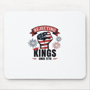 Mousepad Rejeitando Reis Desde 1776 Estética Patriótica
