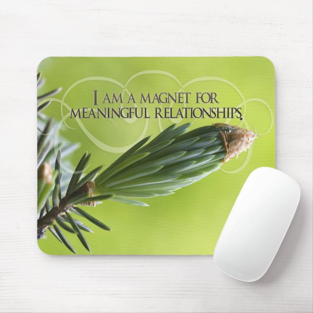 Mousepad "Relações significativas" Afirmação de Motivação (Com mouse)