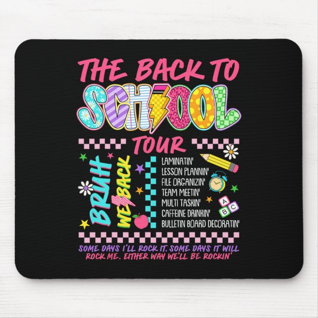 Mousepad Relâmpago Abcd Volta ao Tour Escolar Bruh Nós Ba (Frente)