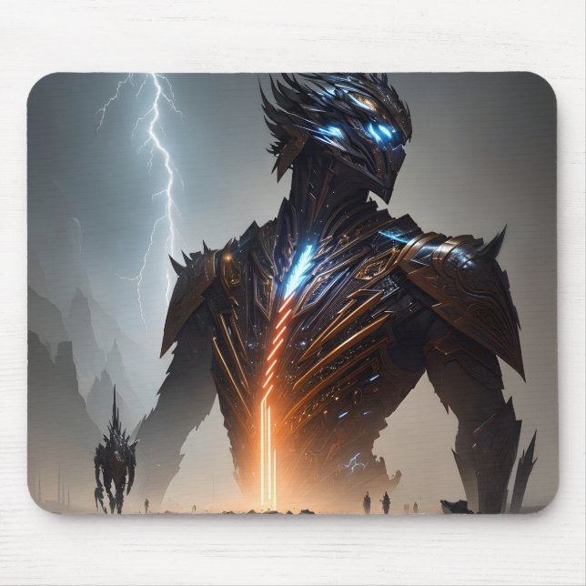 Mousepad Relâmpago Cyborg Warrior (Frente)