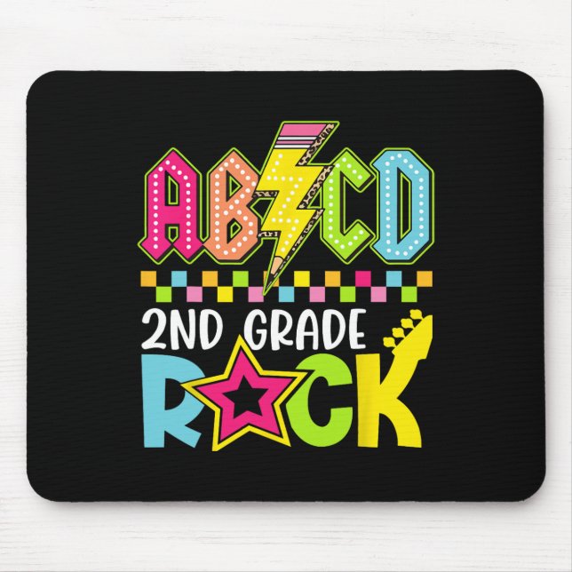 Mousepad Relâmpago Engraçado de Volta às Aulas 2ª Série Roc (Frente)