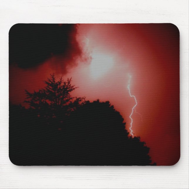 Mousepad Relâmpago no céu vermelho (Frente)