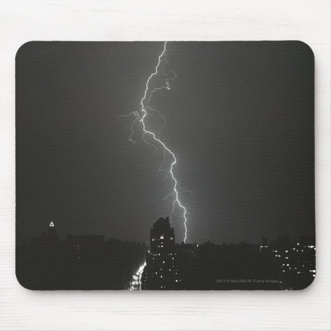 Mousepad Relâmpago sobre a cidade (Frente)