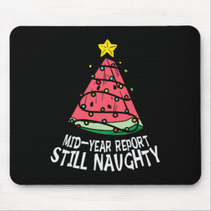 Mousepad Relatório de Meio de Ano da Melancia Ainda Natal T
