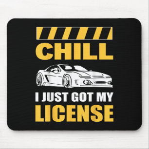 Mousepad Relaxa, Acabei de Tirar a Carta Motorista Novato P