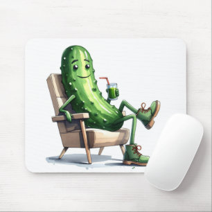 Mousepad Relaxamento de picles em uma cadeira