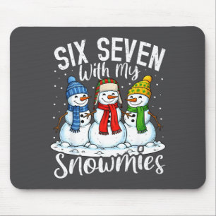 Mousepad Relaxando Com Meus Snowmies Palhaço Natalino 67 Na