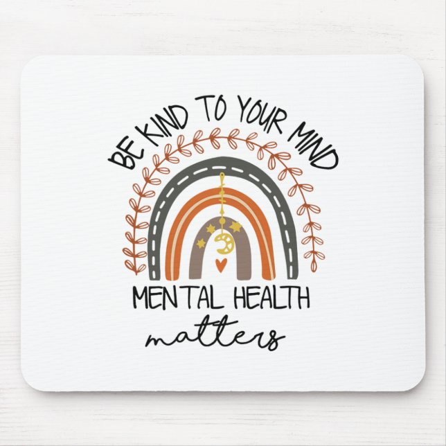 Mousepad Relaxe A Sua Mente Problemas De Saúde Mental Autis (Frente)