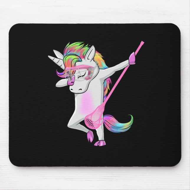 Mousepad Relaxe Unicorn Dab Youth Lacrosse Camisetas Lacros (Frente)