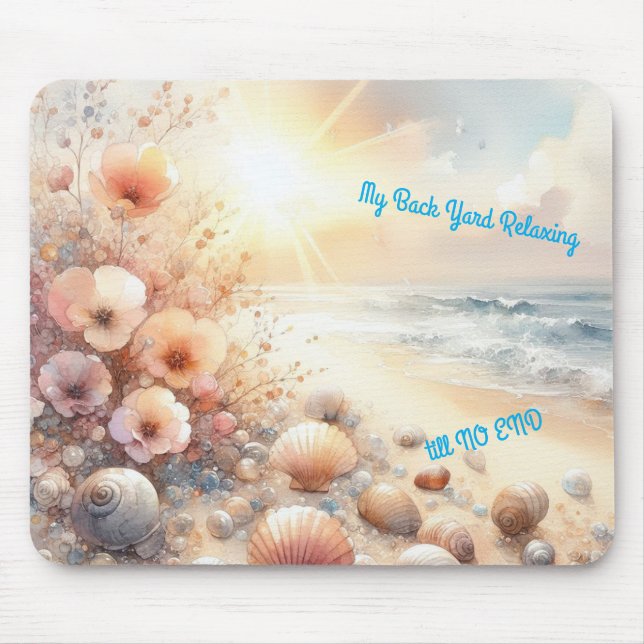 Mousepad Relaxing on a Beach Somewhere (Frente)