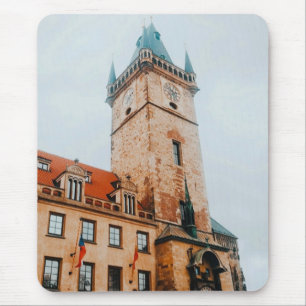 Mousepad Relógio Astronômico de Praga, Antiga Praça da Cida