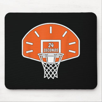 Mousepad Relógio de basquete engraçado 24 segundos de basqu