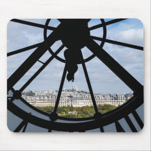 Mousepad Relógio de vidro gigante na Musée d'Orsay - Pari
