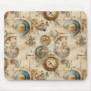 Mousepad Relógio Russo Steampunk Grunge (7)