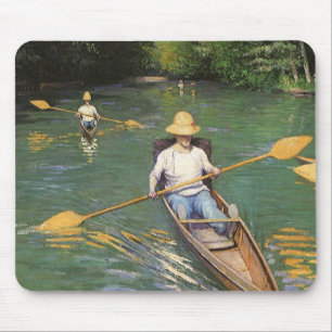 Mousepad Remadores de Gustave Caillebotte, Arte Fino Antigo