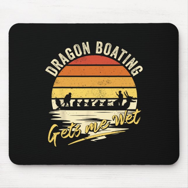 Mousepad Remar em Dragão Me Molha - Divertida Corrida de Ba (Frente)