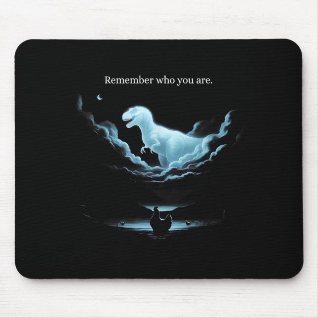 Mousepad Remember Who Are You Dinosaur Chicken Meme Evoluti (Frente)