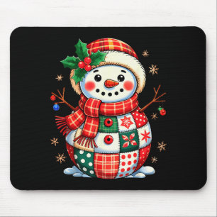 Mousepad Remendo de Natal Boneco de Neve - Estética de Féri
