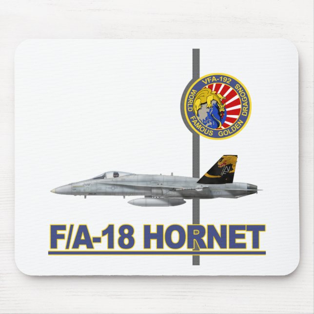 Mousepad Remendo do esquadrão de VFA-192 GOLDENDRAGONS (Frente)