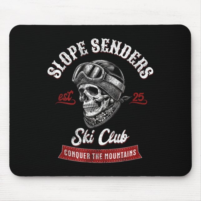 Mousepad Remetentes de encosta esquiadores de esqui freesty (Frente)