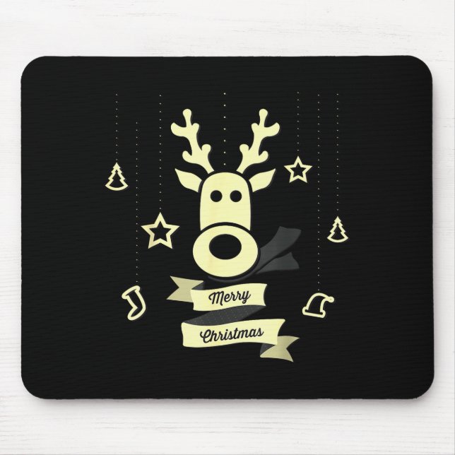 Mousepad Rena Bonita Feliz Natal  (Frente)