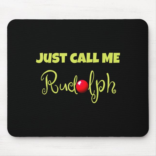 Mousepad Rena Justo Me Chame De Rudolph Natal Casais Co (Frente)