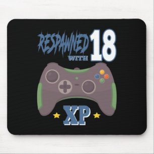 Mousepad Renascido Com 18 Xp Videojogador Aniversário De 18