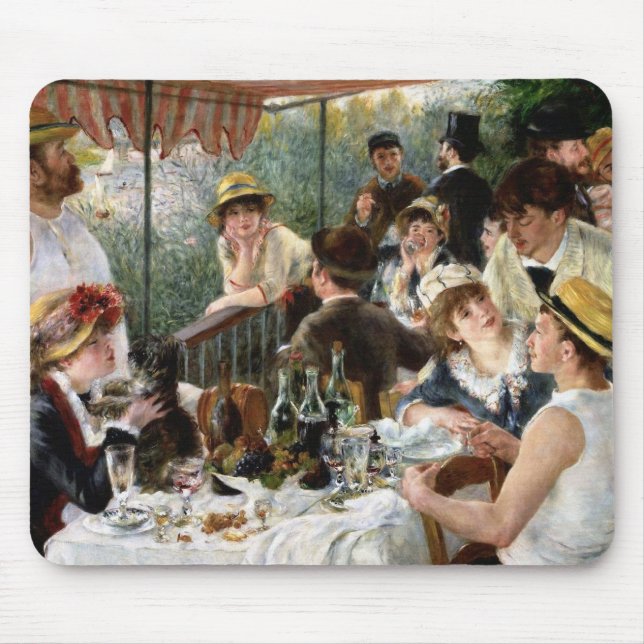 Mousepad Renoir: Almoço do partido do barco (Frente)