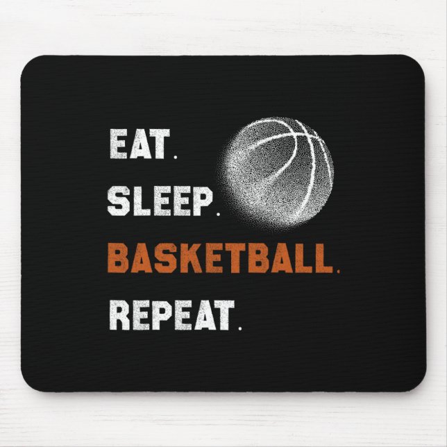 Mousepad Repetição 1 no basquete de dormir (Frente)