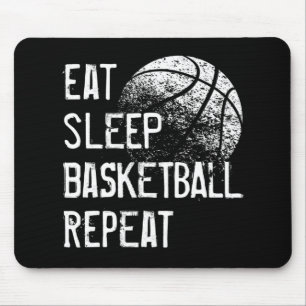 Mousepad Repetição de basquete para homens meninas B