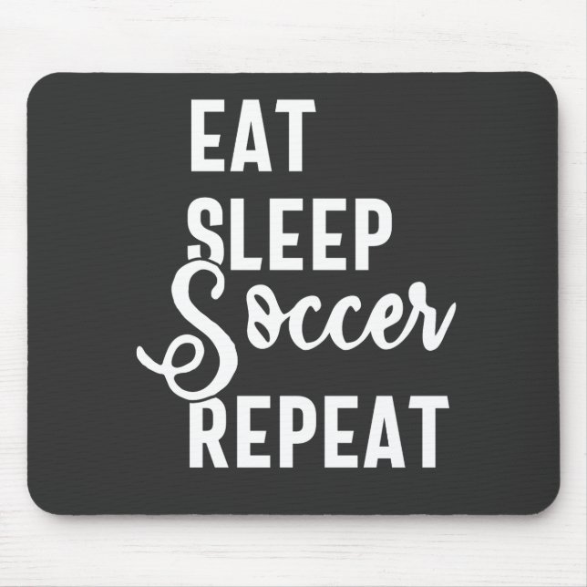 Mousepad repetir o futebol para dormir (Frente)