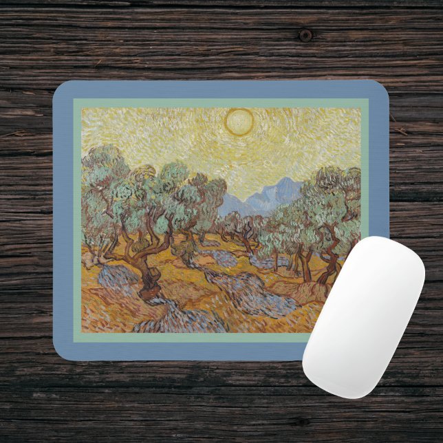 Mousepad Réplica de Impressionismo de Vincent Van Gogh, Oli (Criador carregado)