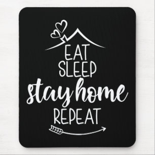 Mousepad Repouse e fique em casa Repita