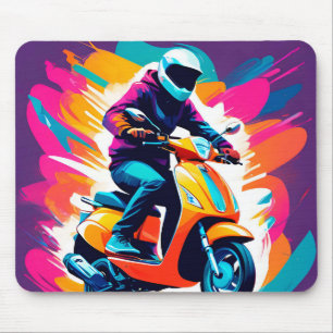 Mousepad Representação Artística Colorida de uma Pessoa Pil
