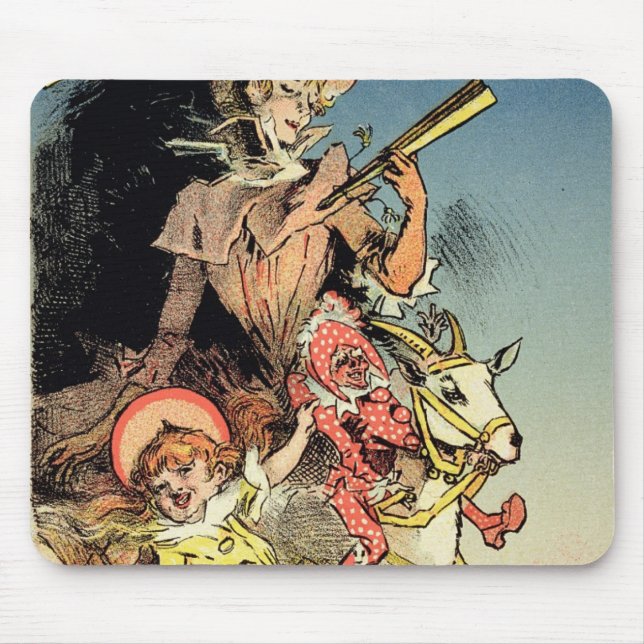 Mousepad Reprodução de um GIF do ano novo de propaganda de (Frente)