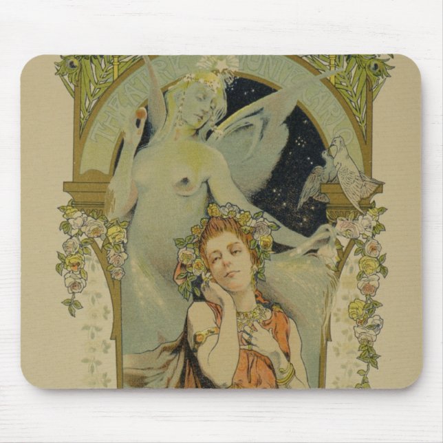 Mousepad Reprodução de uma propaganda de poster a ópera (Frente)