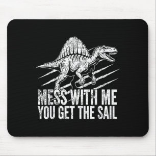 Mousepad Réptil pré-histórico engraçado espinossauro dinoss